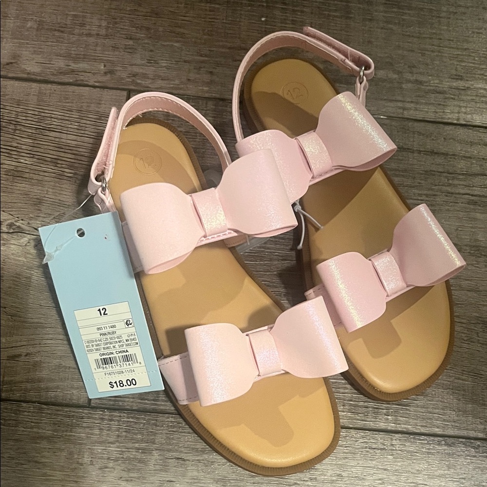 Pink Bow Sandals
